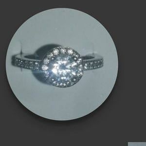 Sterling Silver Pandora diamond Ring